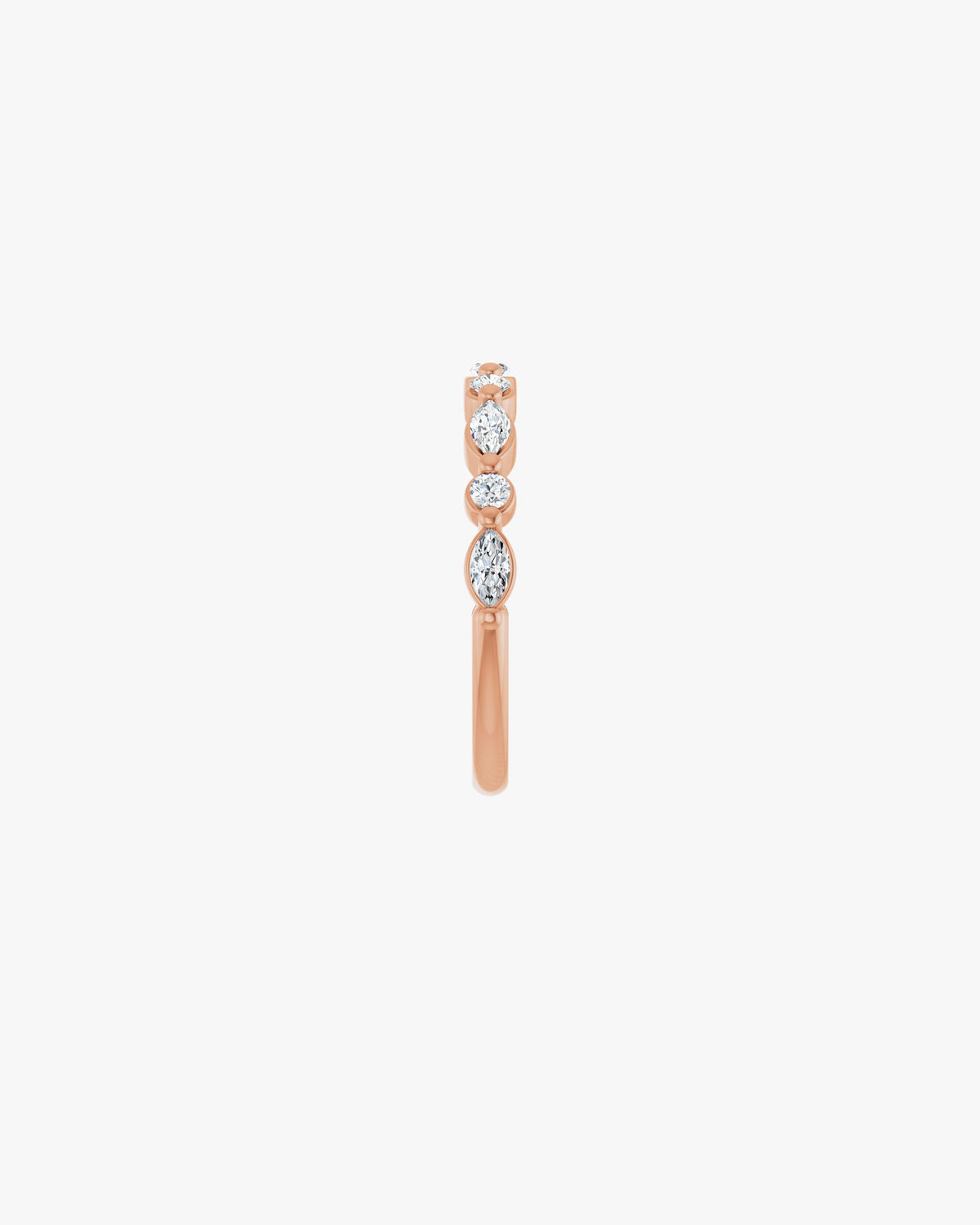 Fiora Grande Ehering, 750er Roségold, Seitenansicht