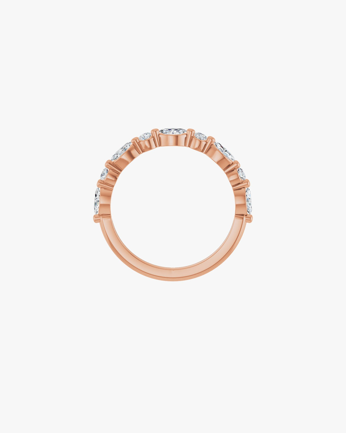 Fiora Grande Ehering, 750er Roségold, Vorderansicht