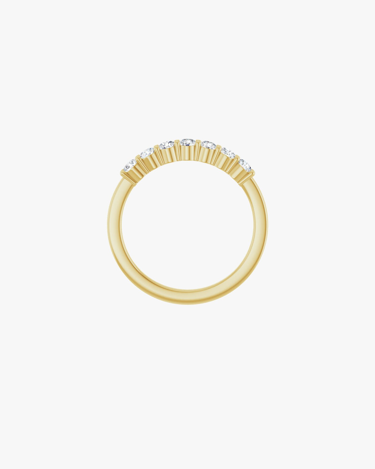 Stella Medio Ehering, 750er Gelbgold, Vorderansicht
