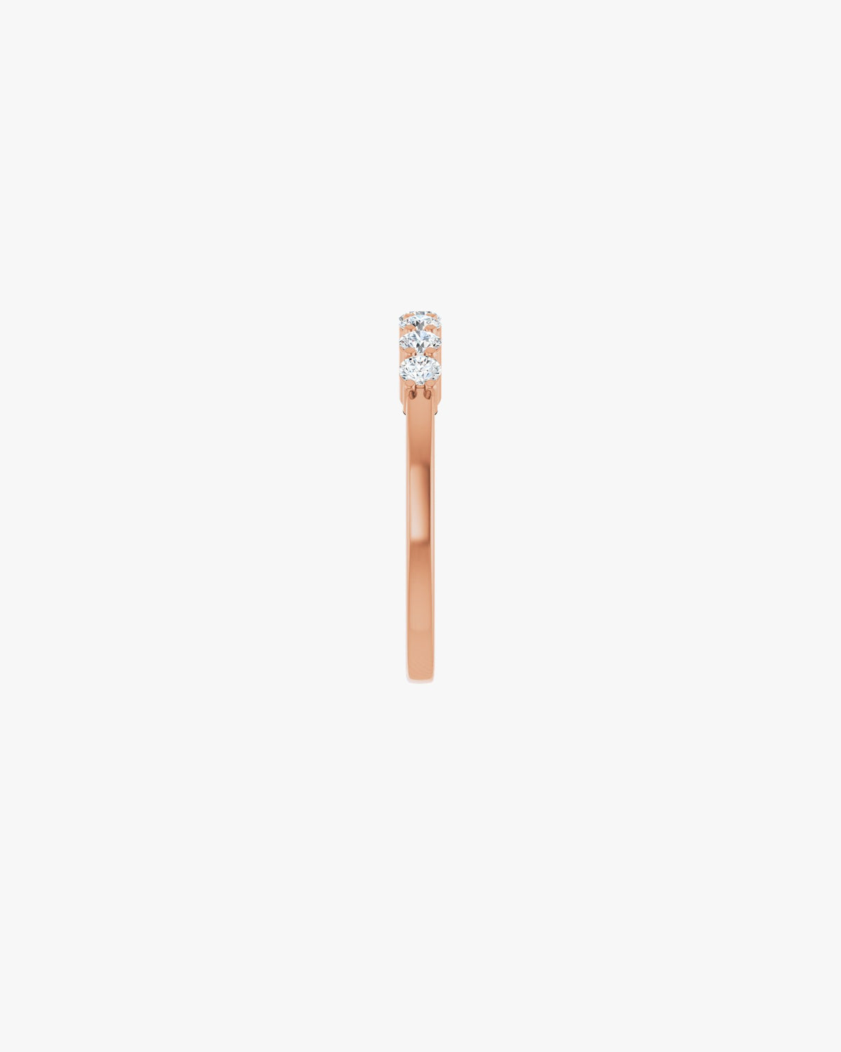 Stella Medio Ehering, 750er Roségold, Seitenansicht