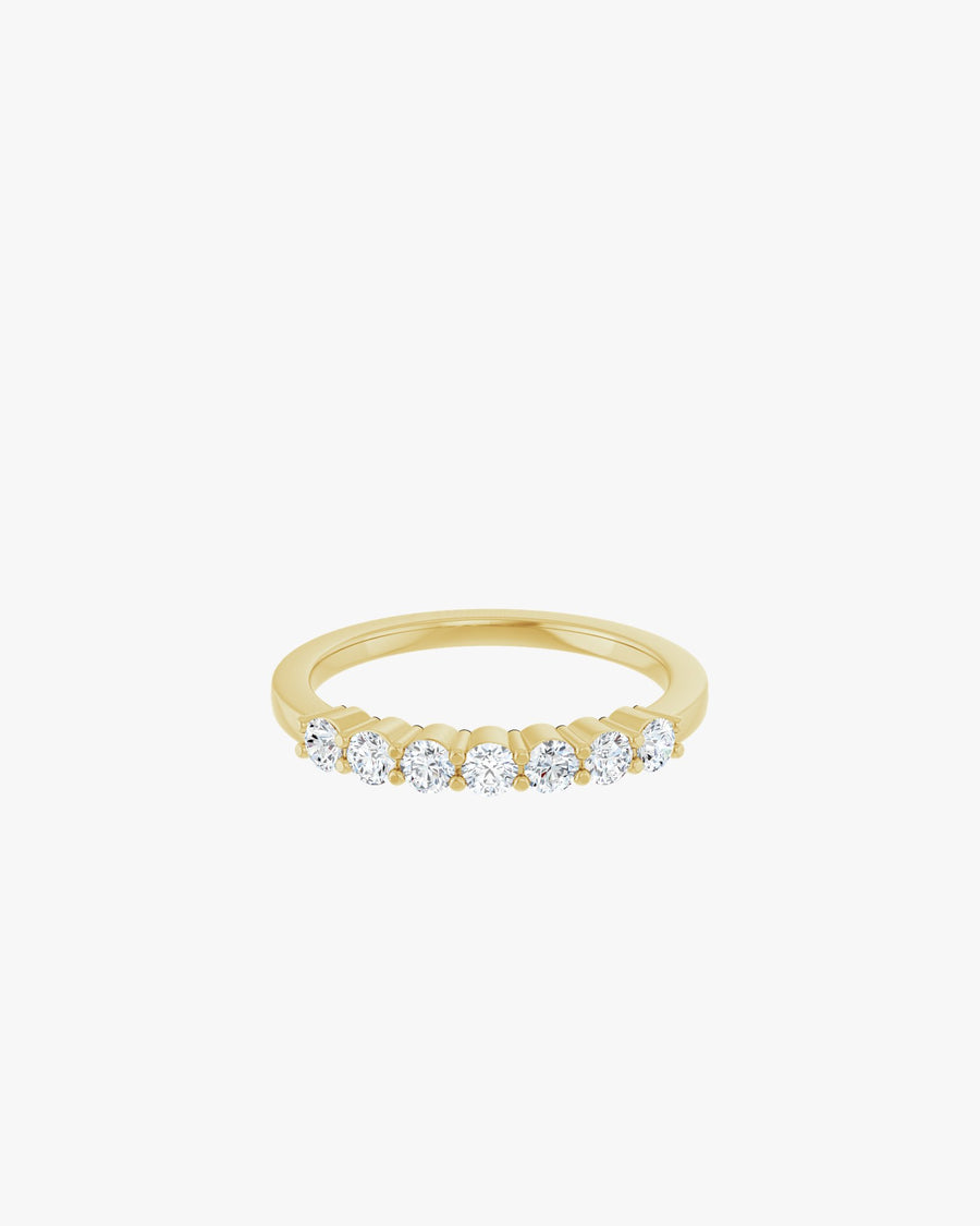 Stella Medio Ehering, 750er Gelbgold, Liegend