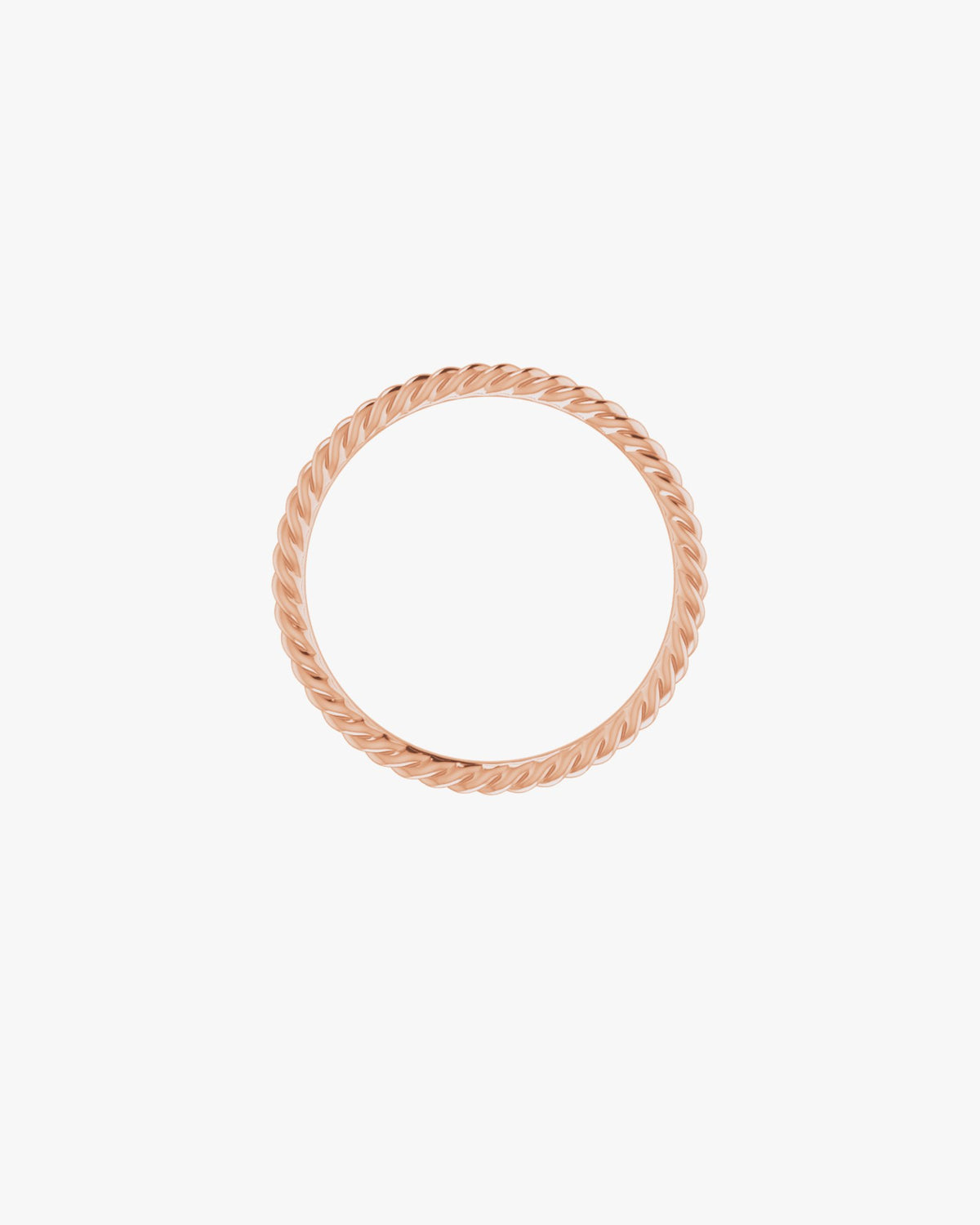 Giulia Filo Ehering, 750er Roségold, Vorderansicht