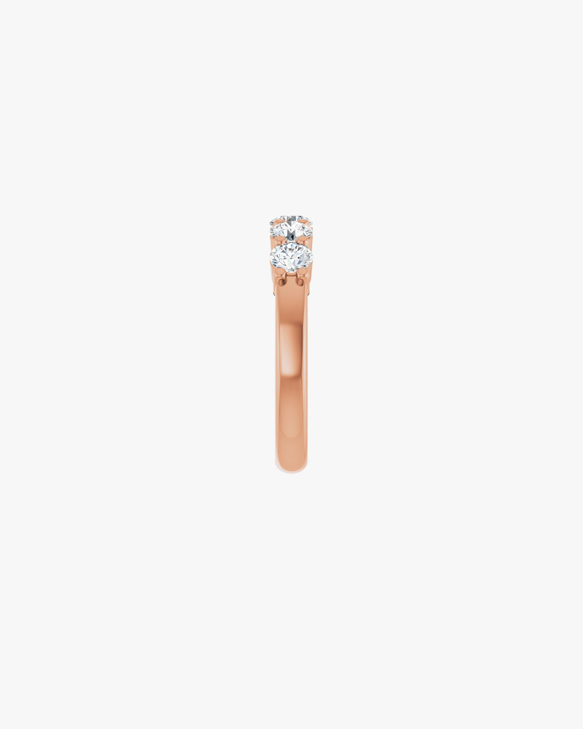 Aurora Grande Ehering, 750er Roségold, Seitenansicht