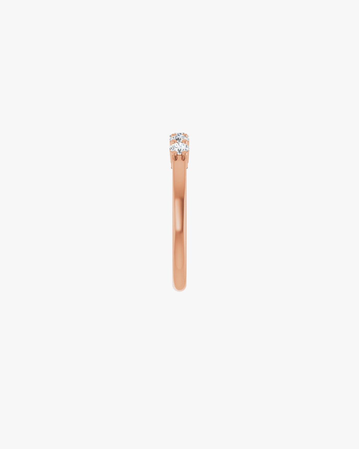 Aurora Fino Ehering, 750er Roségold, Seitenansicht