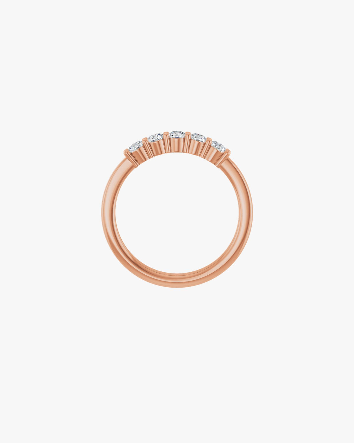Aurora Fino Ehering, 750er Roségold, Vorderansicht