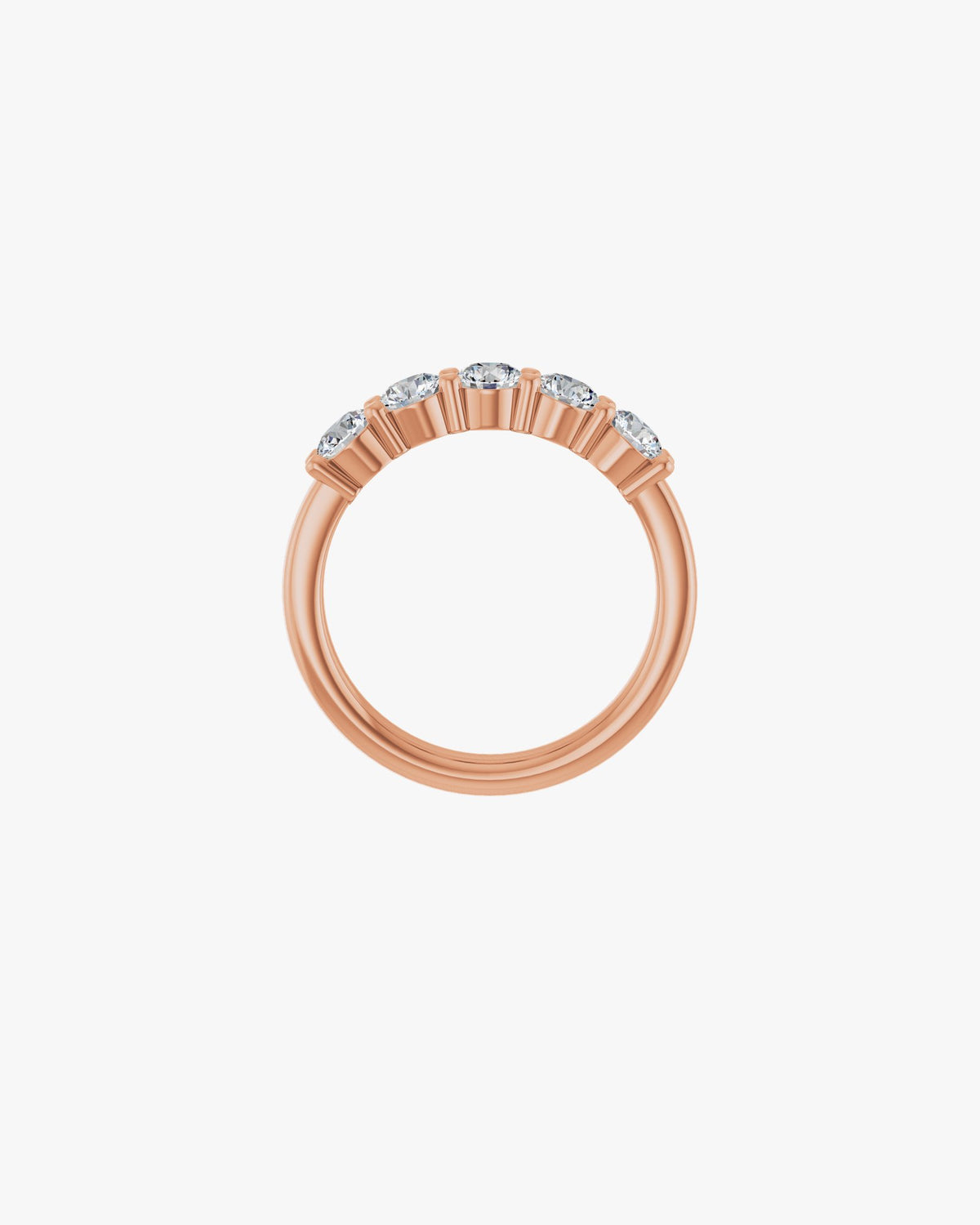Aurora Grande Ehering, 750er Roségold, Vorderansicht
