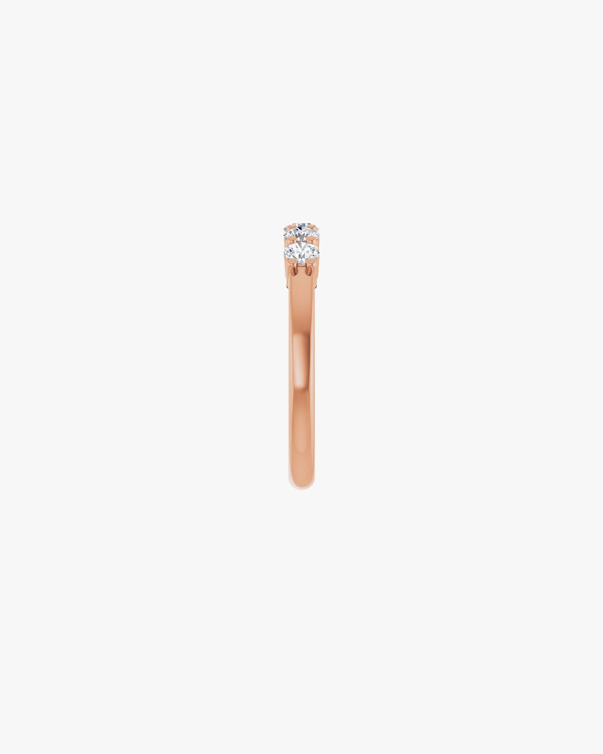 Aurora Medio Ehering, 750er Roségold, Seitenansicht