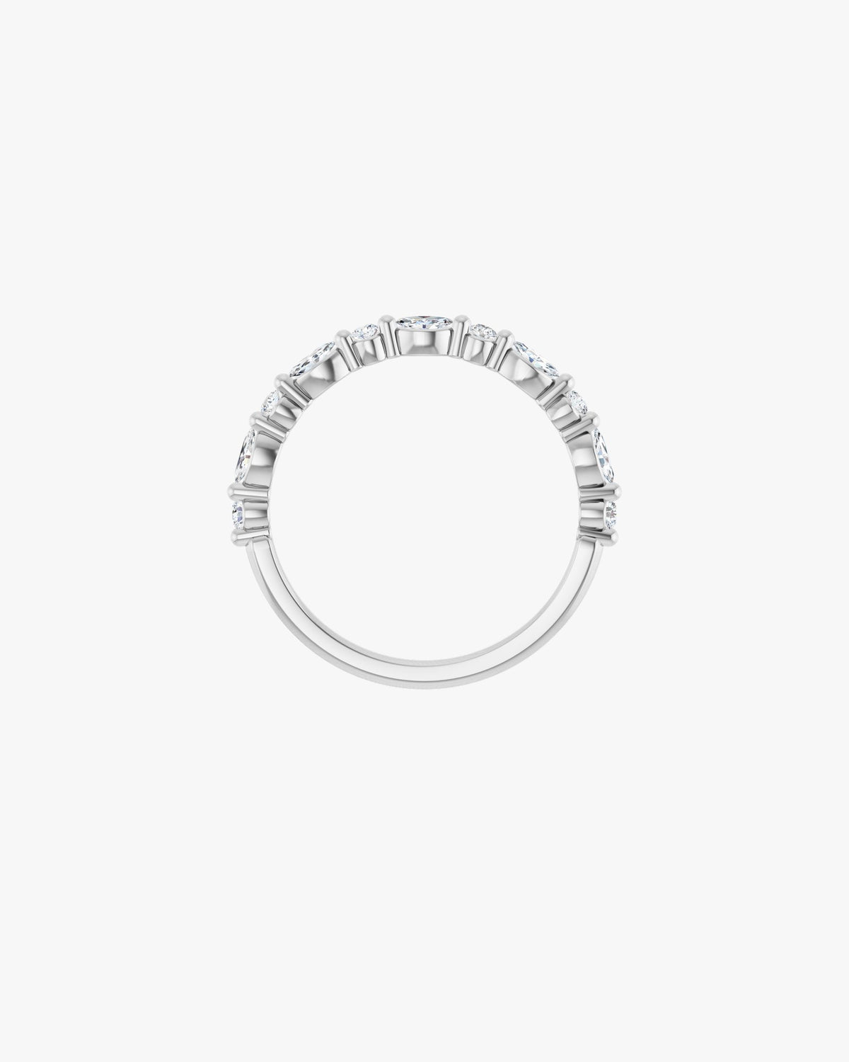 Fiora Fino Ehering, 950er Platin, Vorderansicht