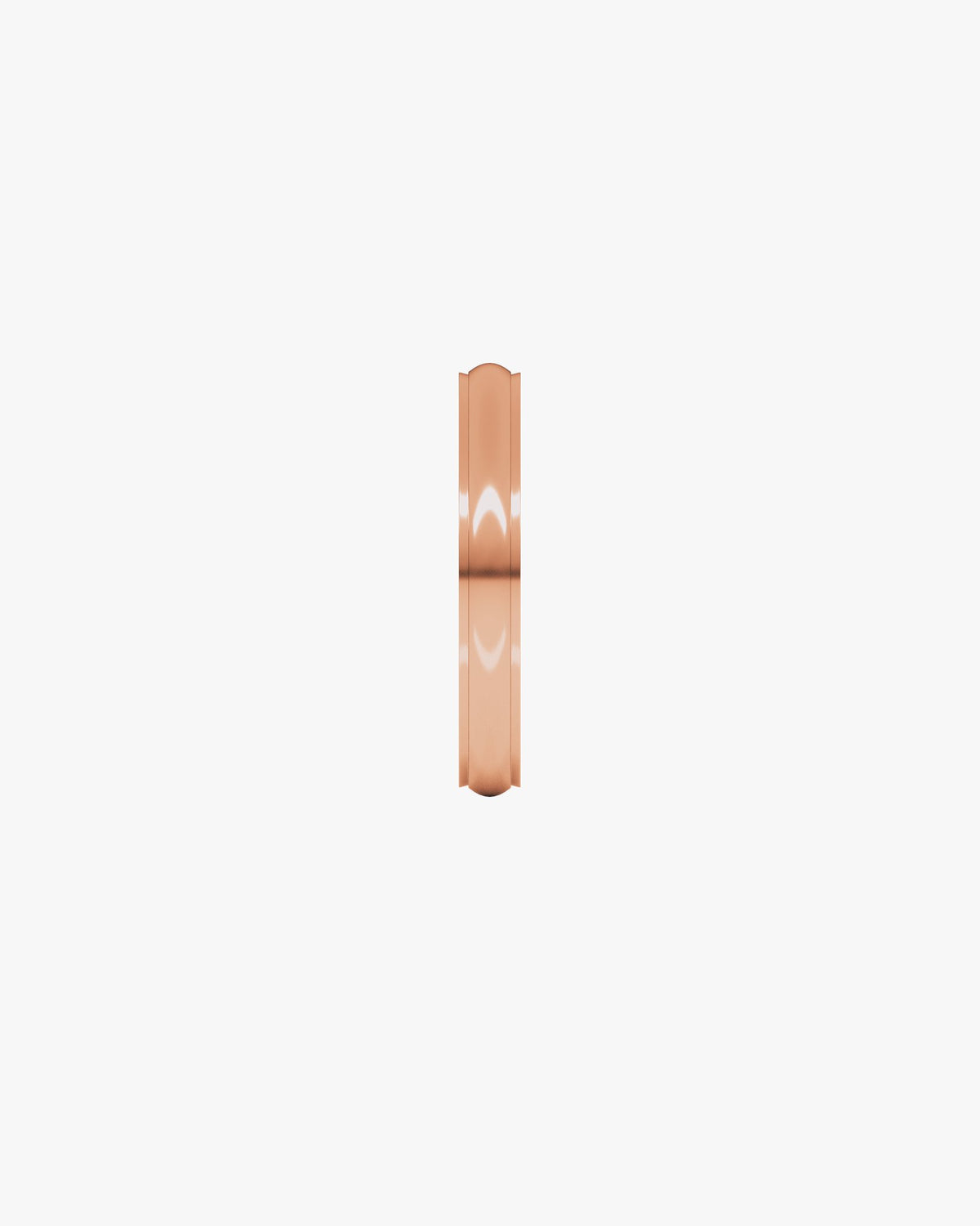 Marco Fino Ehering, Roségold 750, Seitenansicht