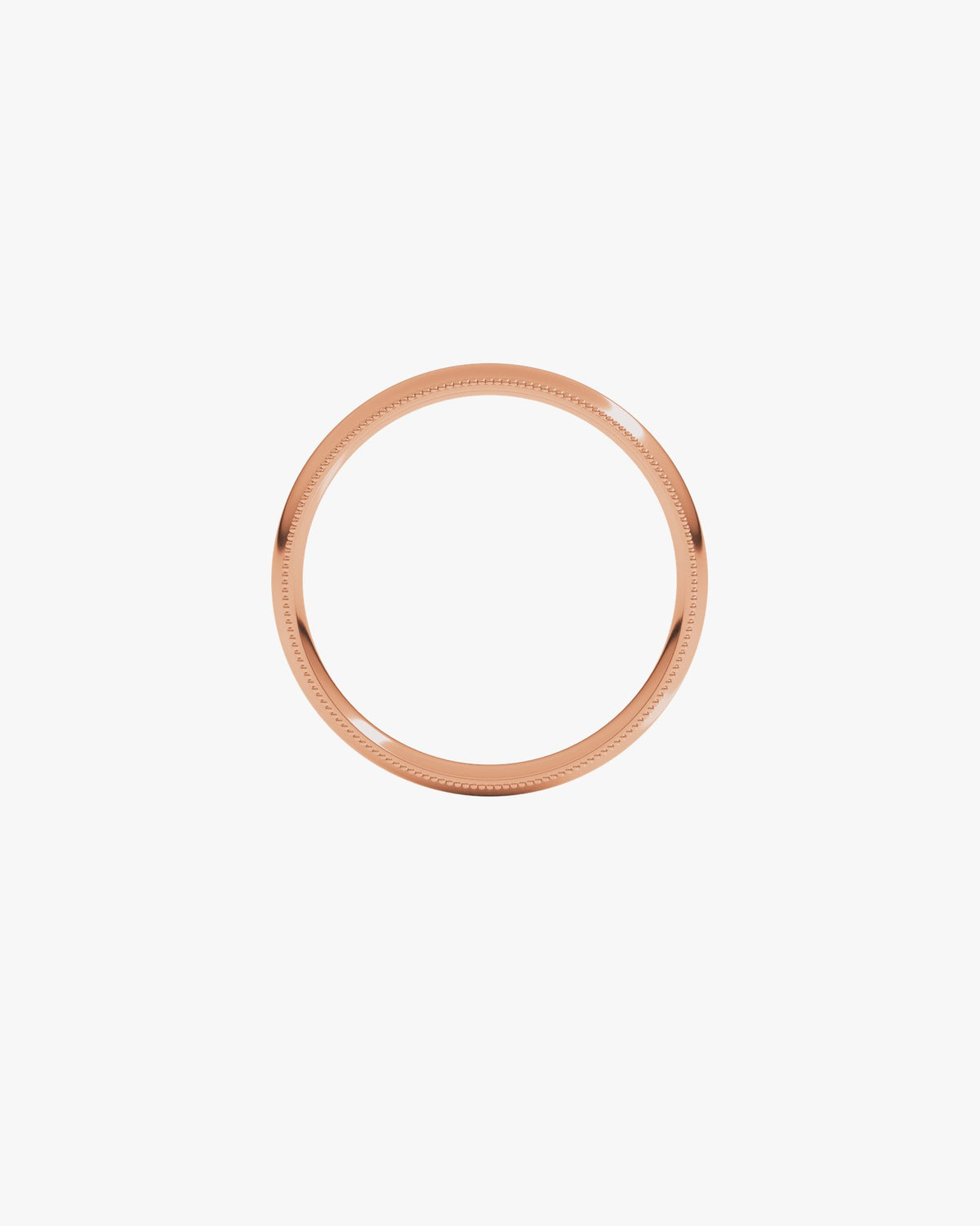 Luca Fino Ehering, Roségold 750, Draufsicht