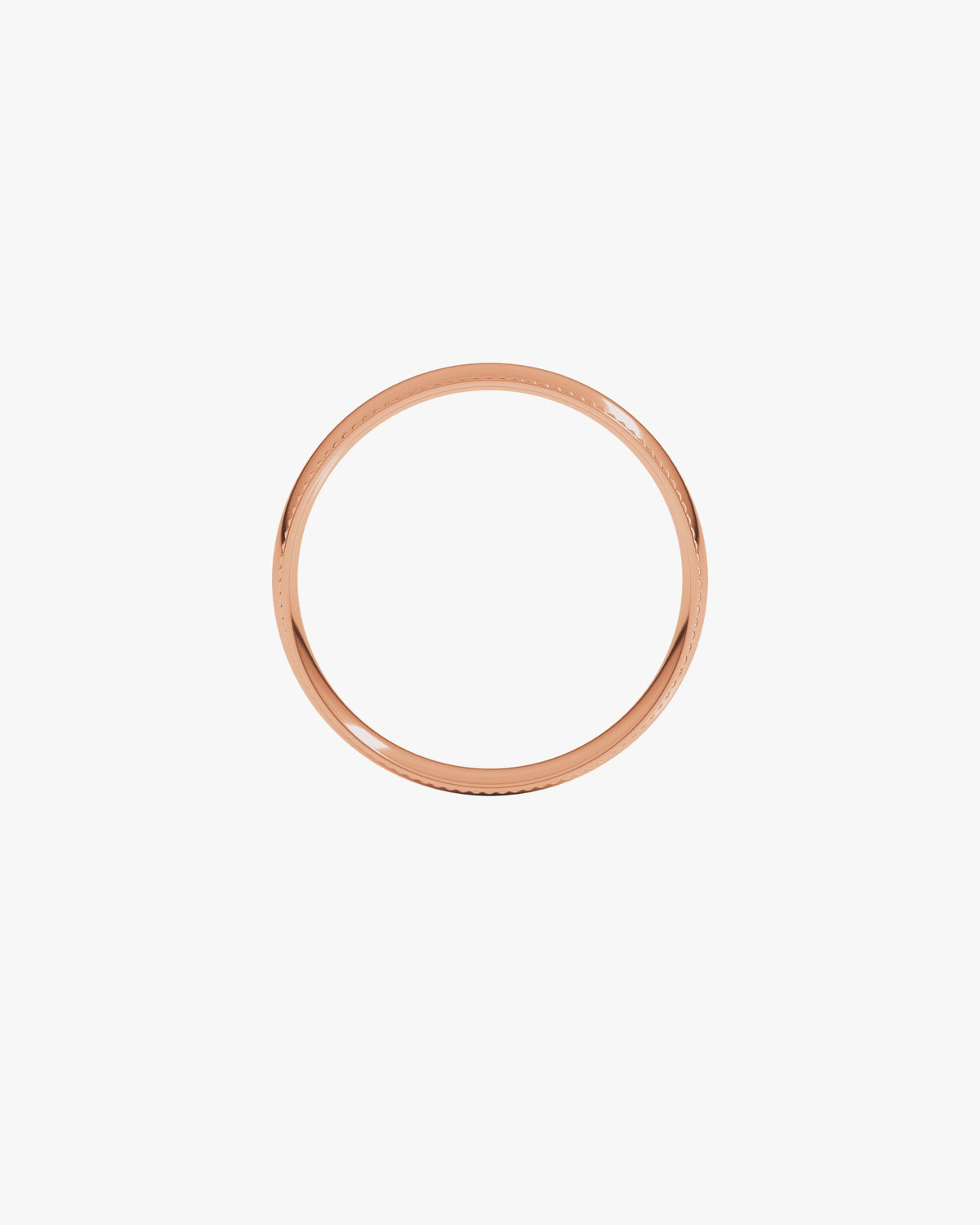 Cordano Medio Ehering, Roségold 750, Draufsicht