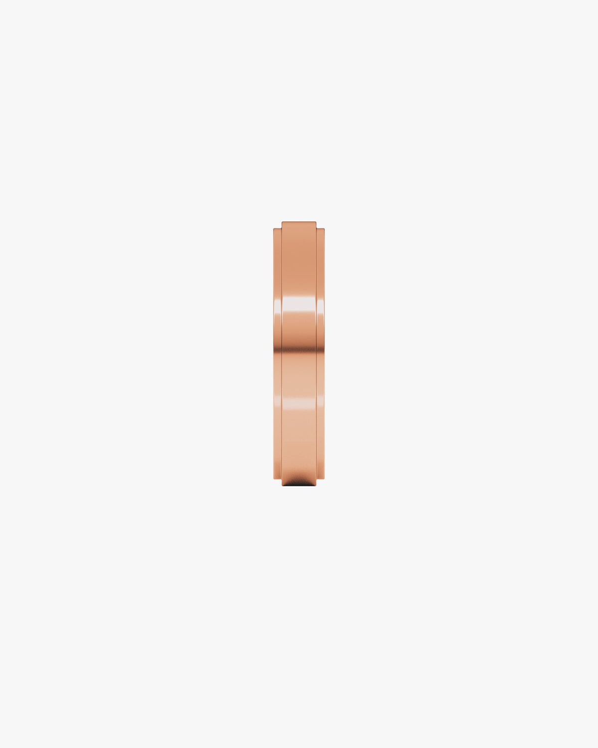 Leonardo Medio Ehering, Roségold 750, Seitenansicht