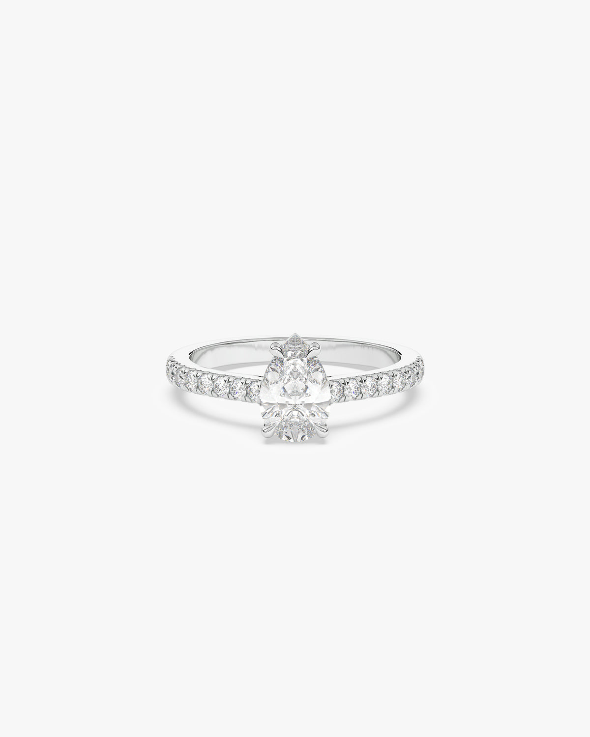 Dalia Verlobungsring, 950er Platin, Liegend