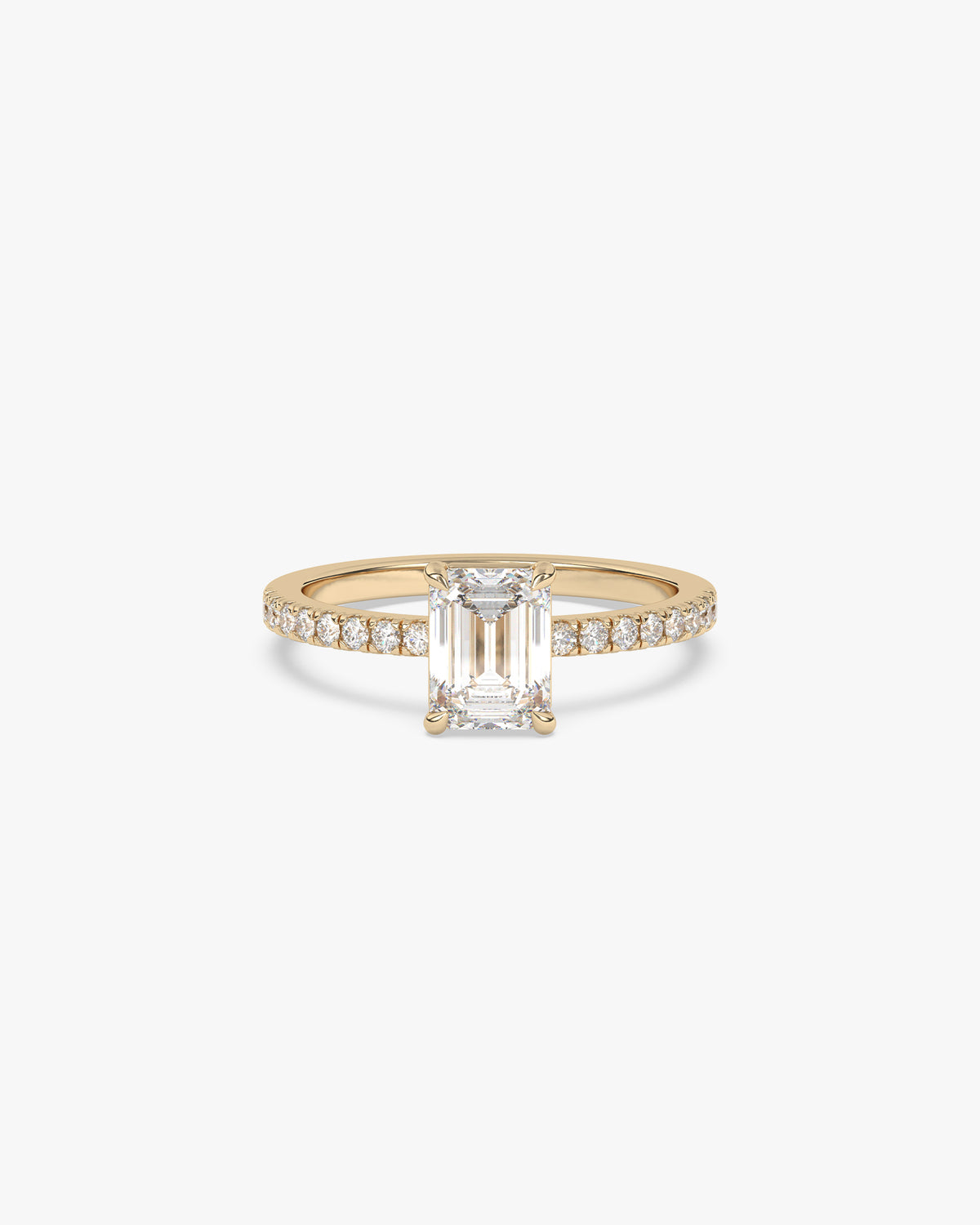 Selene Verlobungsring, 750er Gelbgold, Liegend
