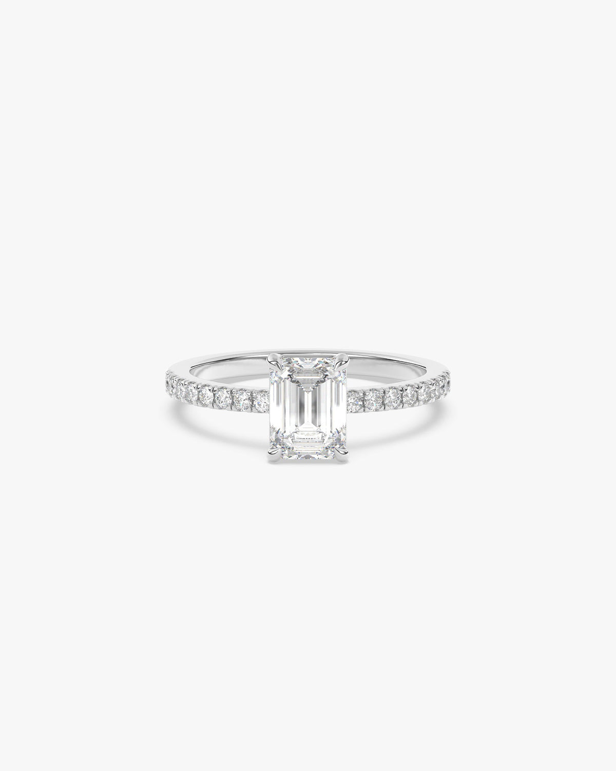 Selene Verlobungsring, 950er Platin, Liegend