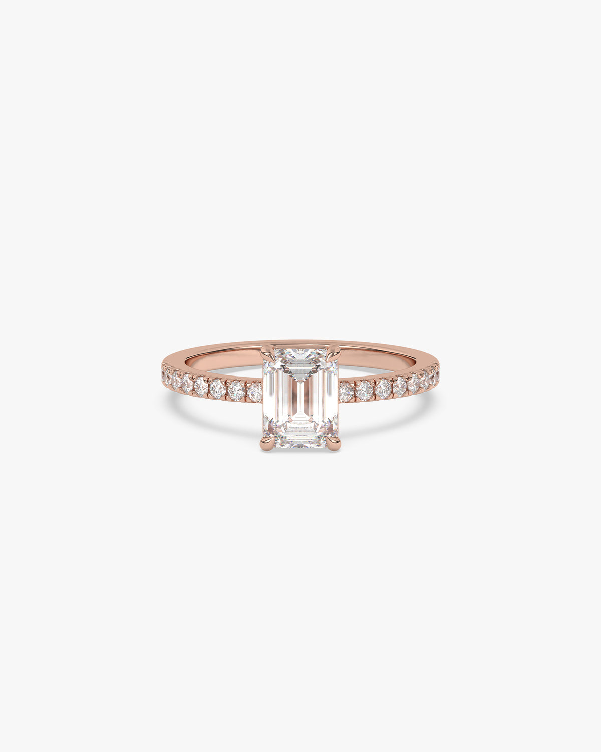 Selene Verlobungsring, 750er Roségold, Liegend