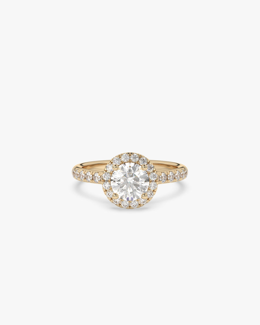 Gabriella Verlobungsring, 750er Gelbgold, Liegend