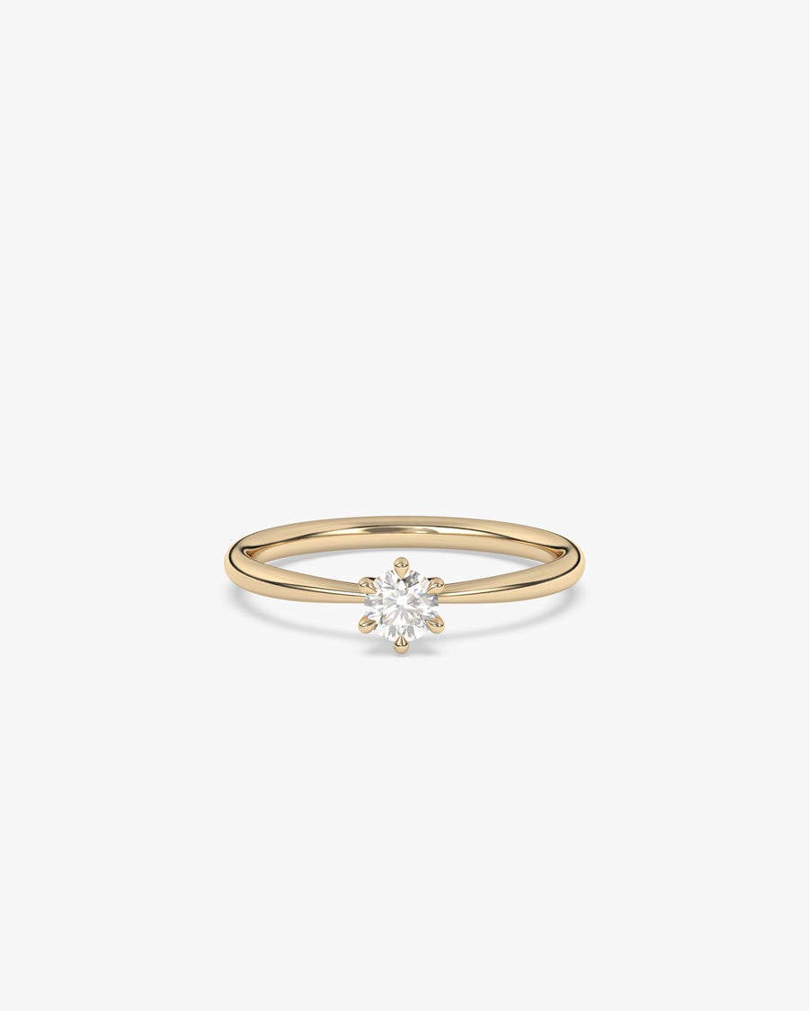 Lana Verlobungsring, 750er Gelbgold, Liegend