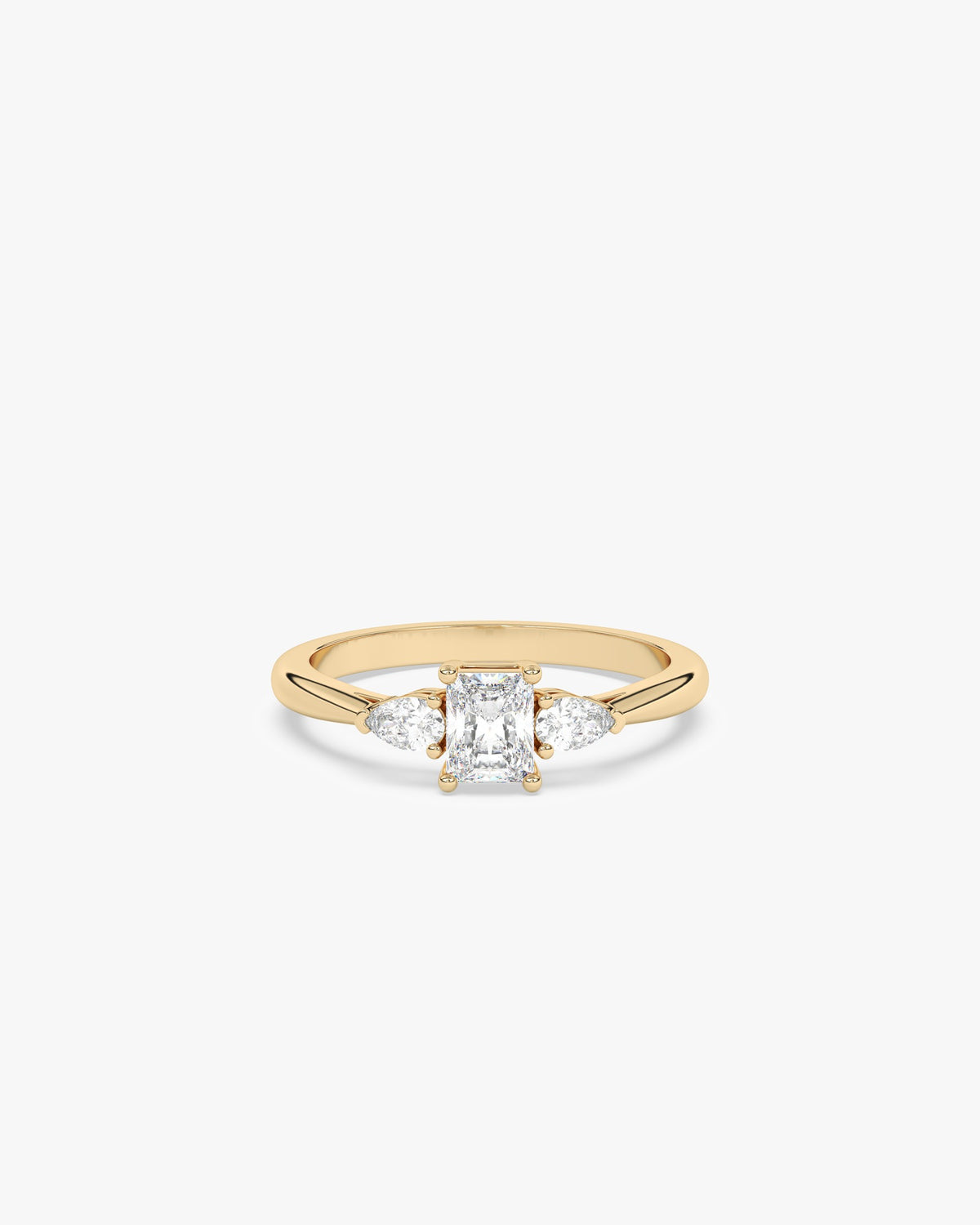 Marylin Verlobungsring, 750er Gelbgold, Liegend