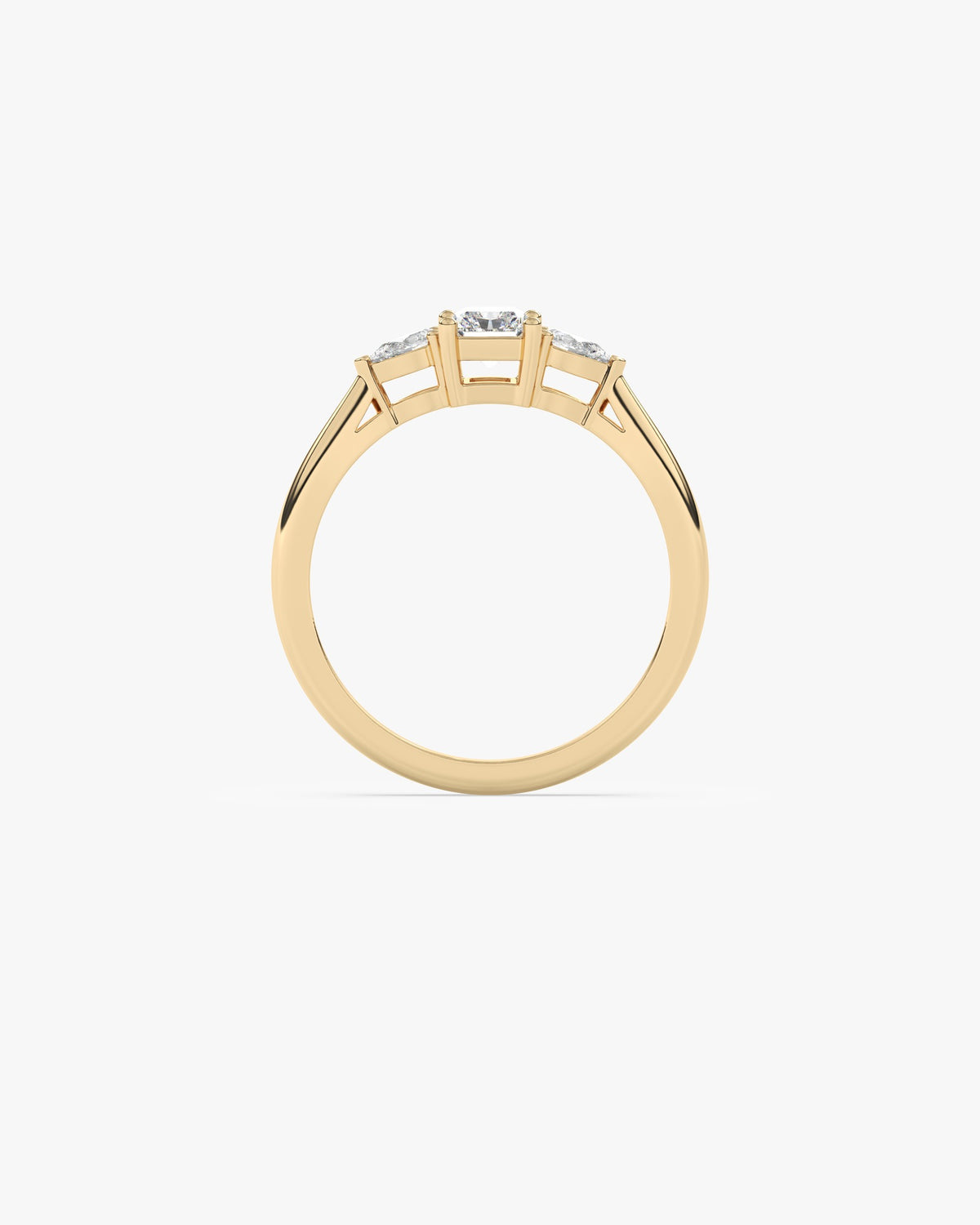 Marylin Verlobungsring, 750er Gelbgold, Vorderansicht