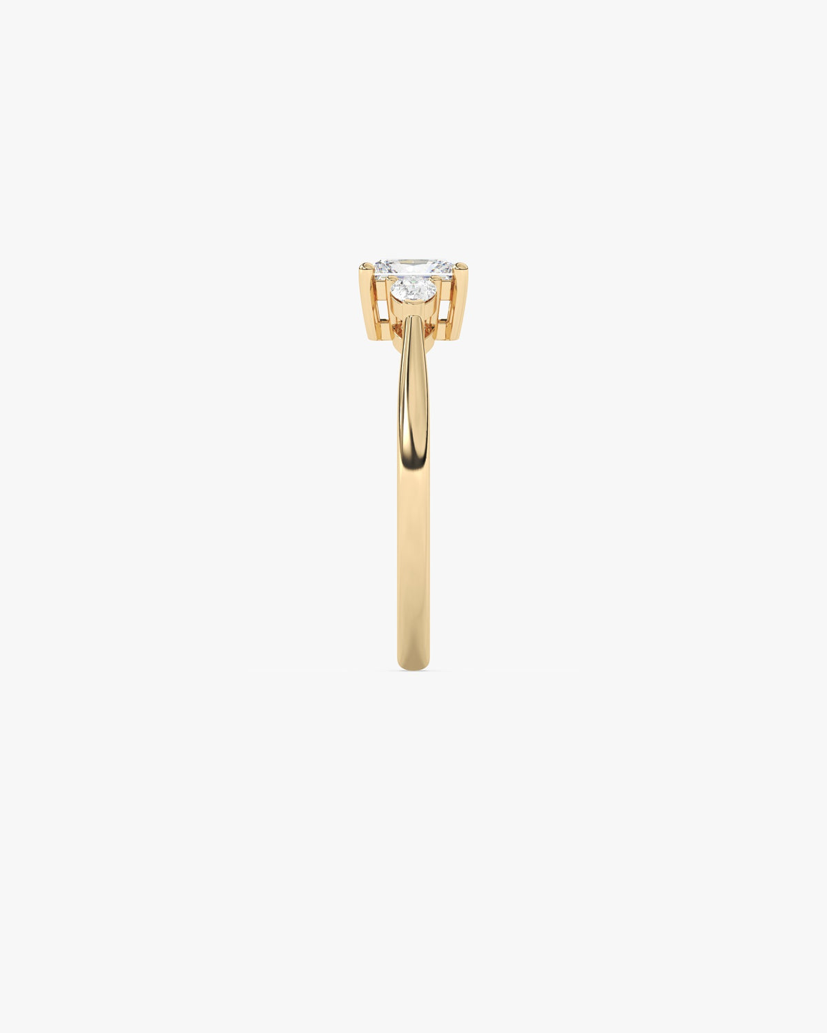 Marylin Verlobungsring, 750er Gelbgold, Seitenansicht