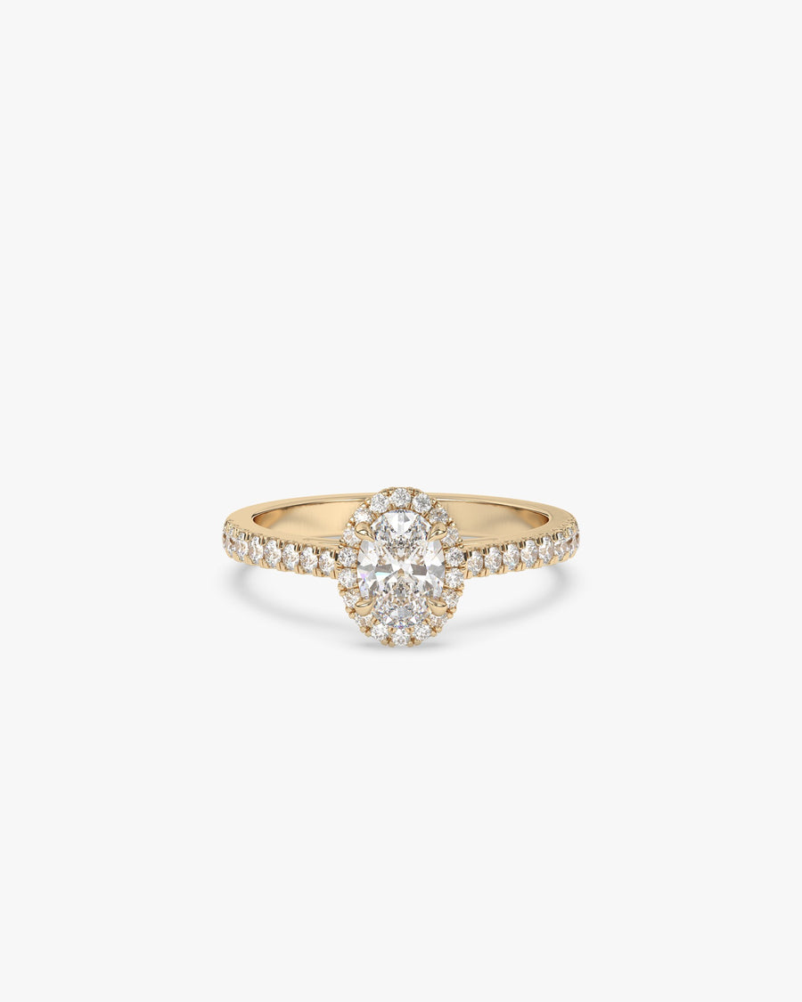 Olivia Verlobungsring, 750er Gelbgold, Liegend