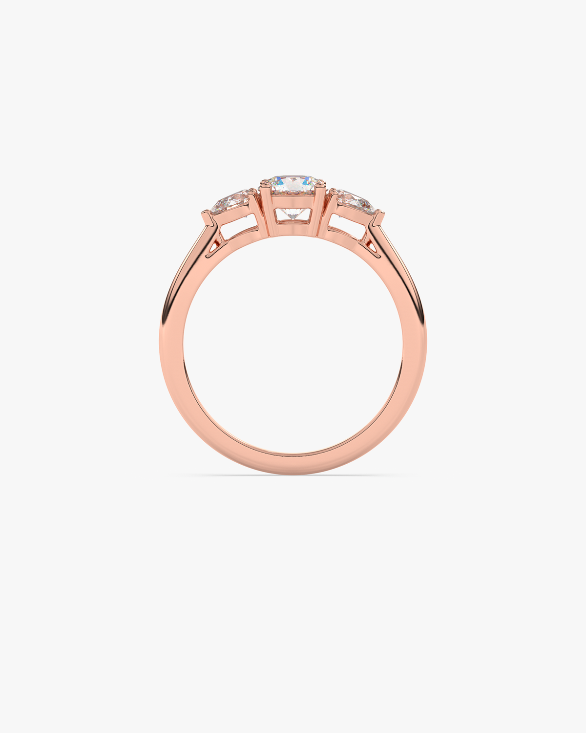 Camilla Verlobungsring, 750er Roségold, Vorderansicht