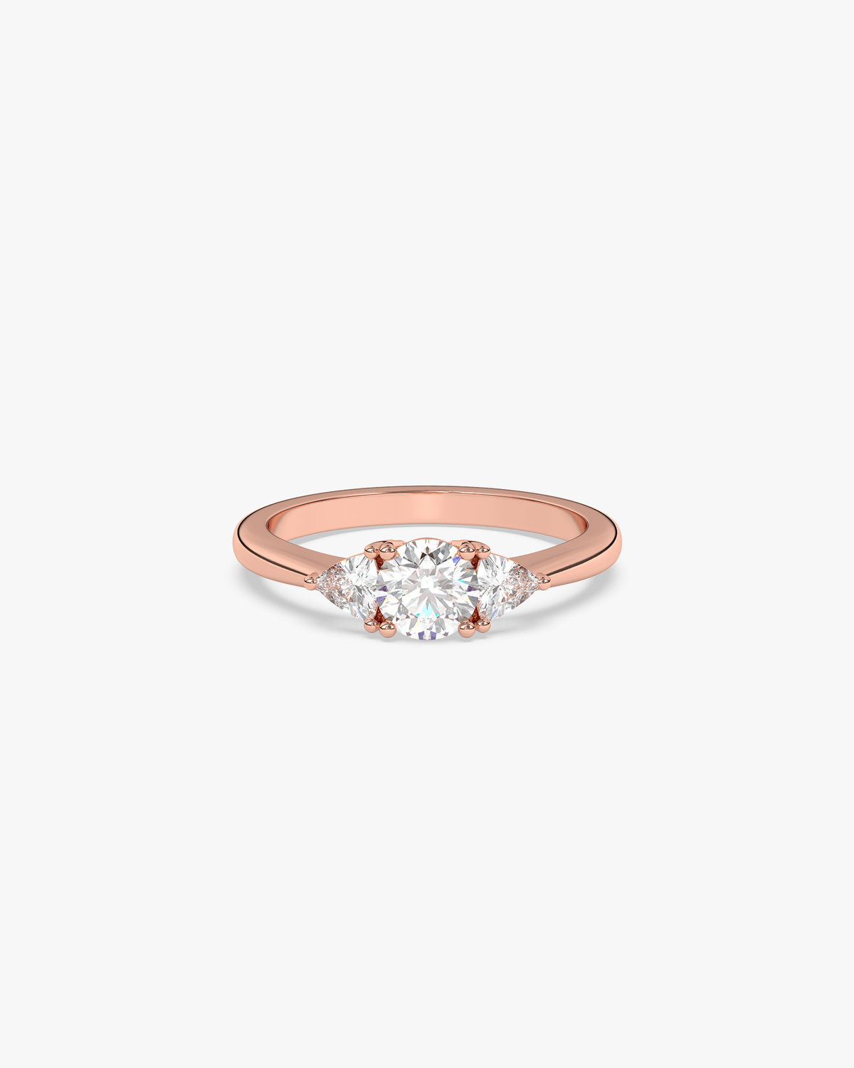 Leonor Verlobungsring, 750er Roségold, Liegend