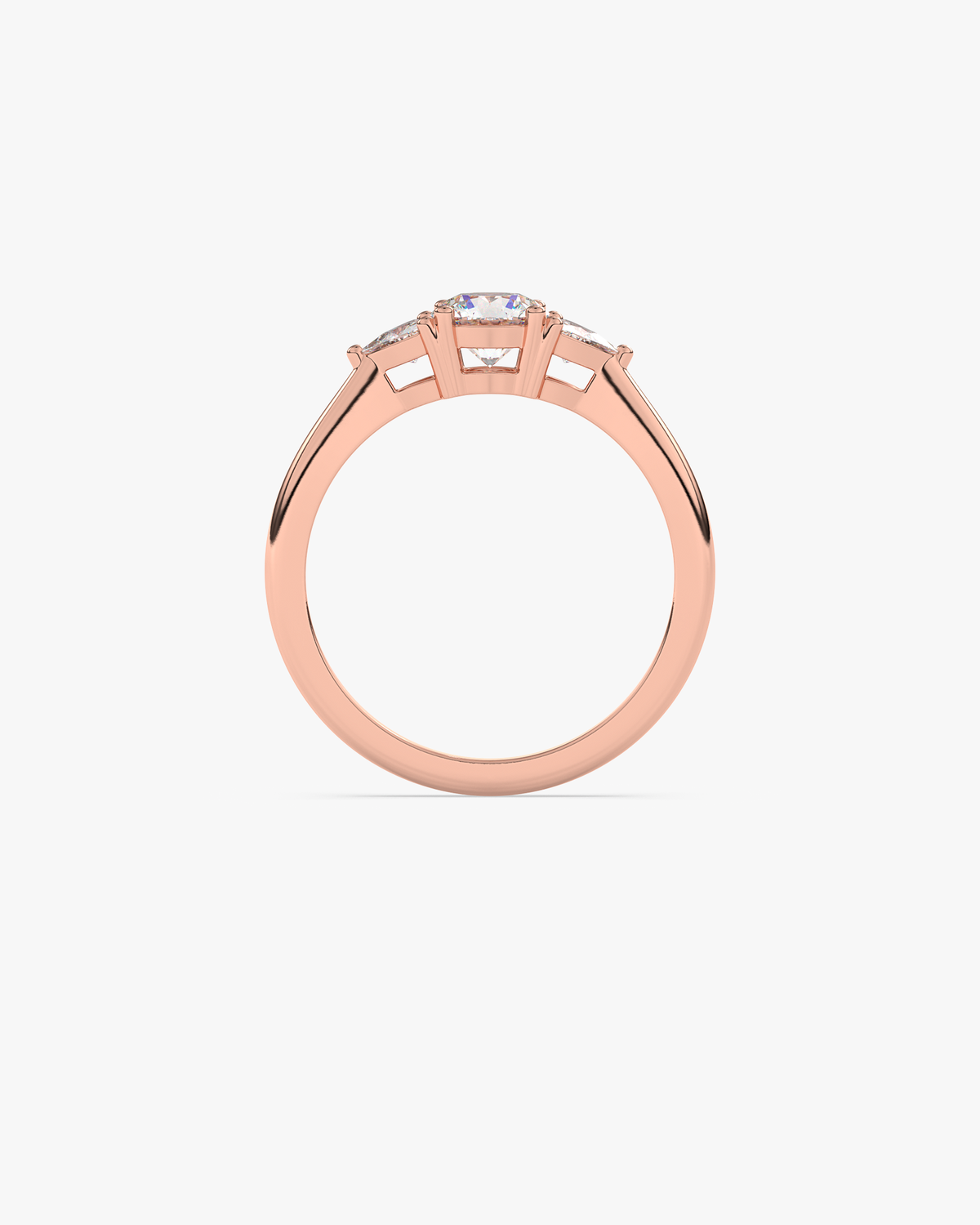 Leonor Verlobungsring, 750er Roségold, Vorderansicht