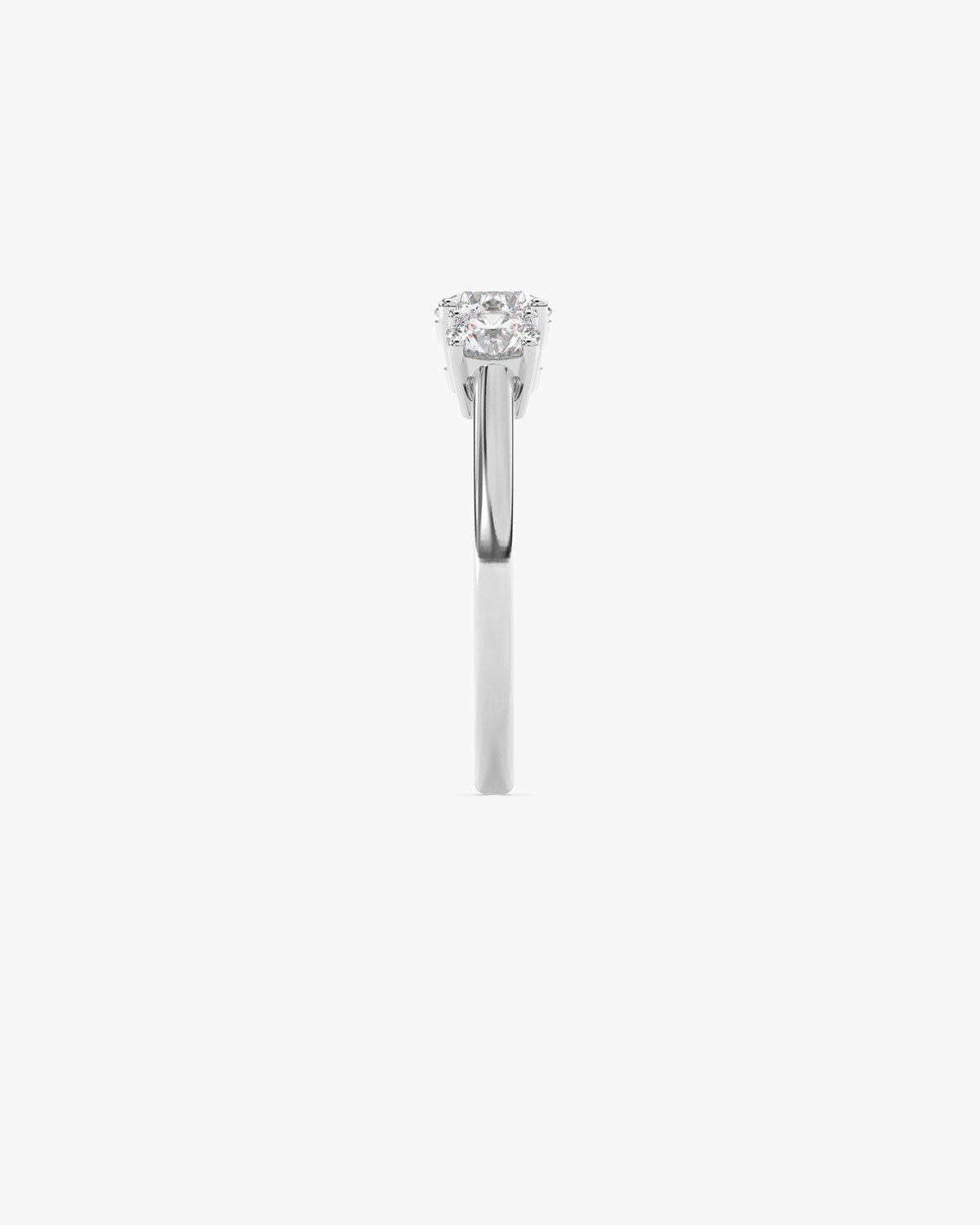 Liz Verlobungsring, 950er Platin, Seitenansicht