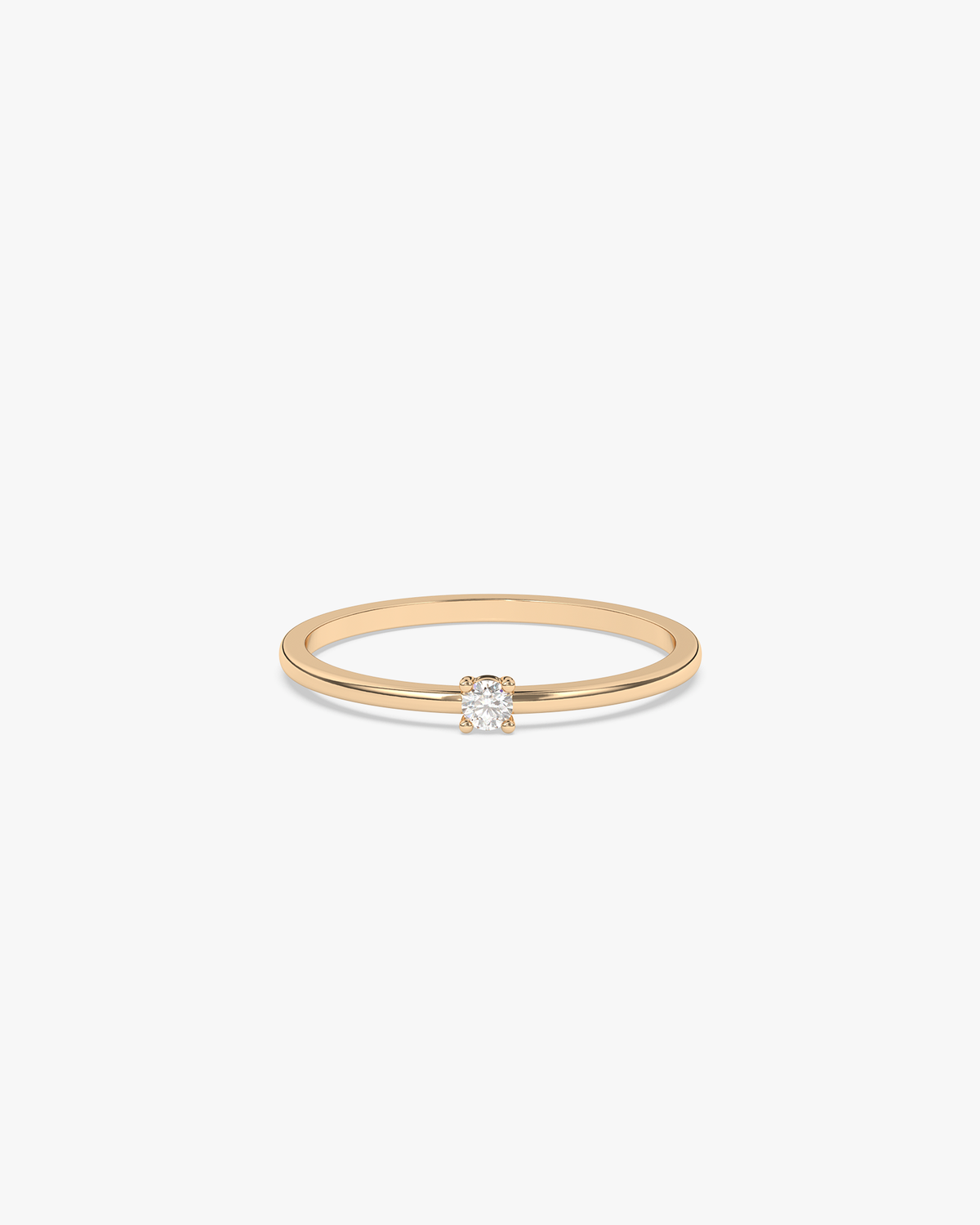 Louna Verlobungsring, 750er Gelbgold, Liegend