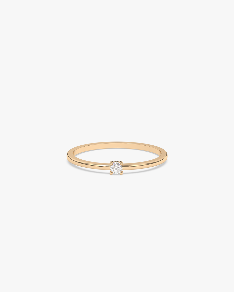 Louna Verlobungsring, 750er Gelbgold, Liegend