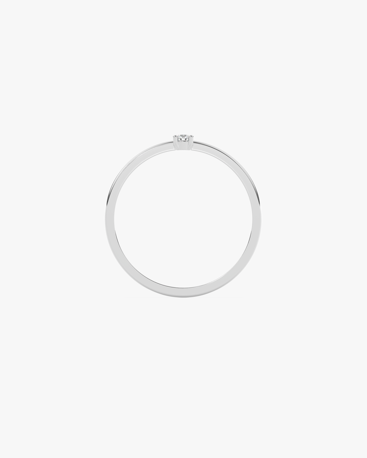 Louna Verlobungsring, 950er Platin, Vorderansicht