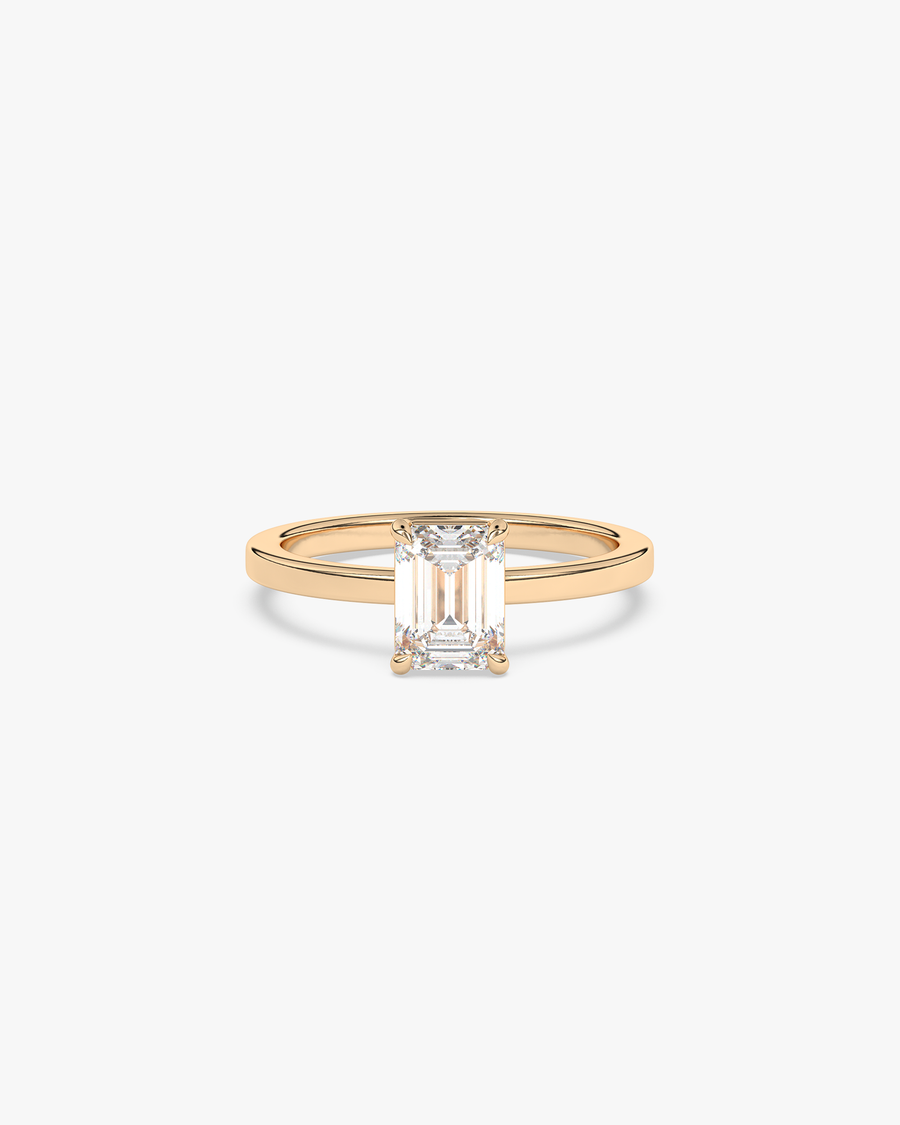 Lyra Verlobungsring, 750er Gelbgold, Liegend