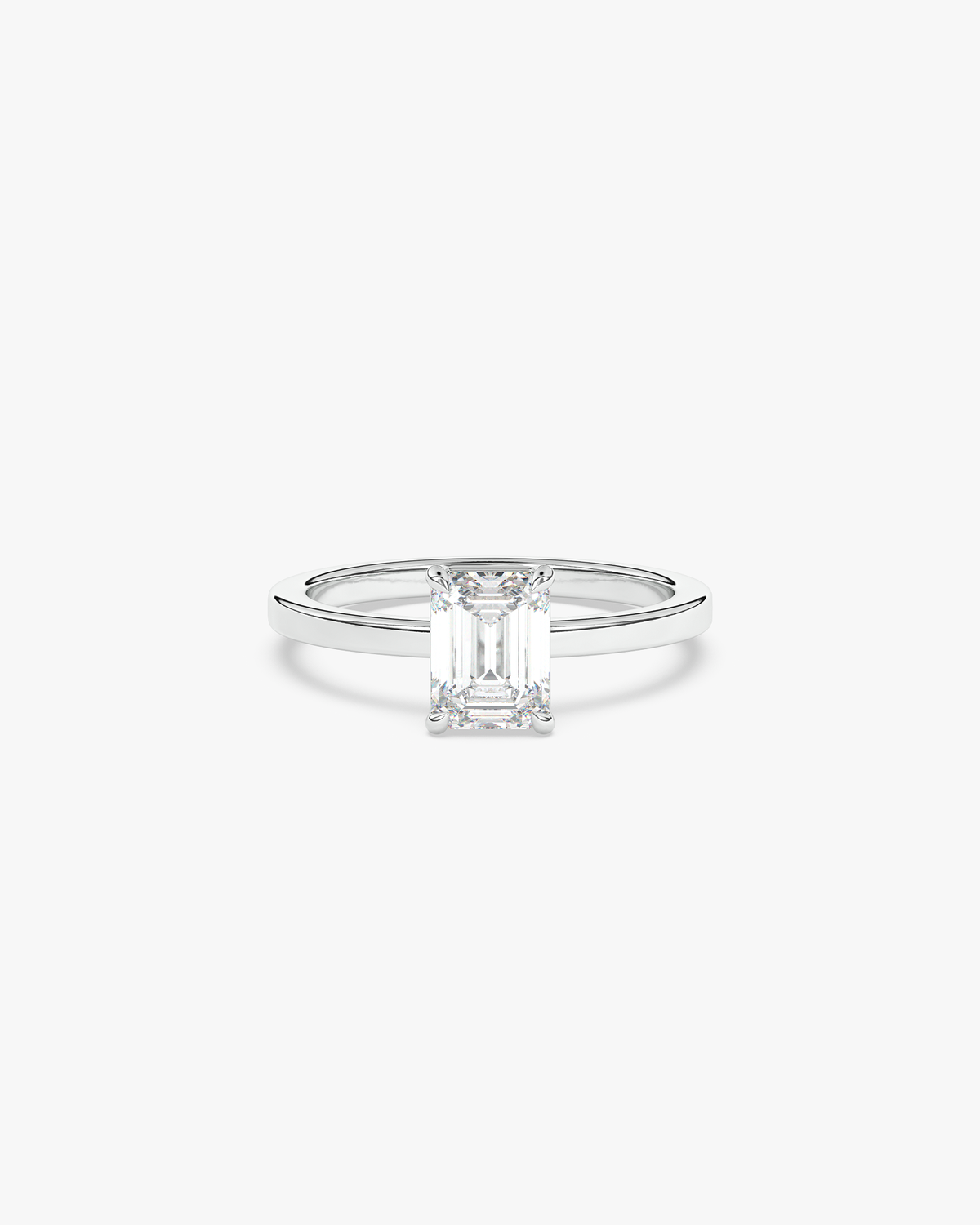 Lyra Verlobungsring, 950er Platin, Liegend
